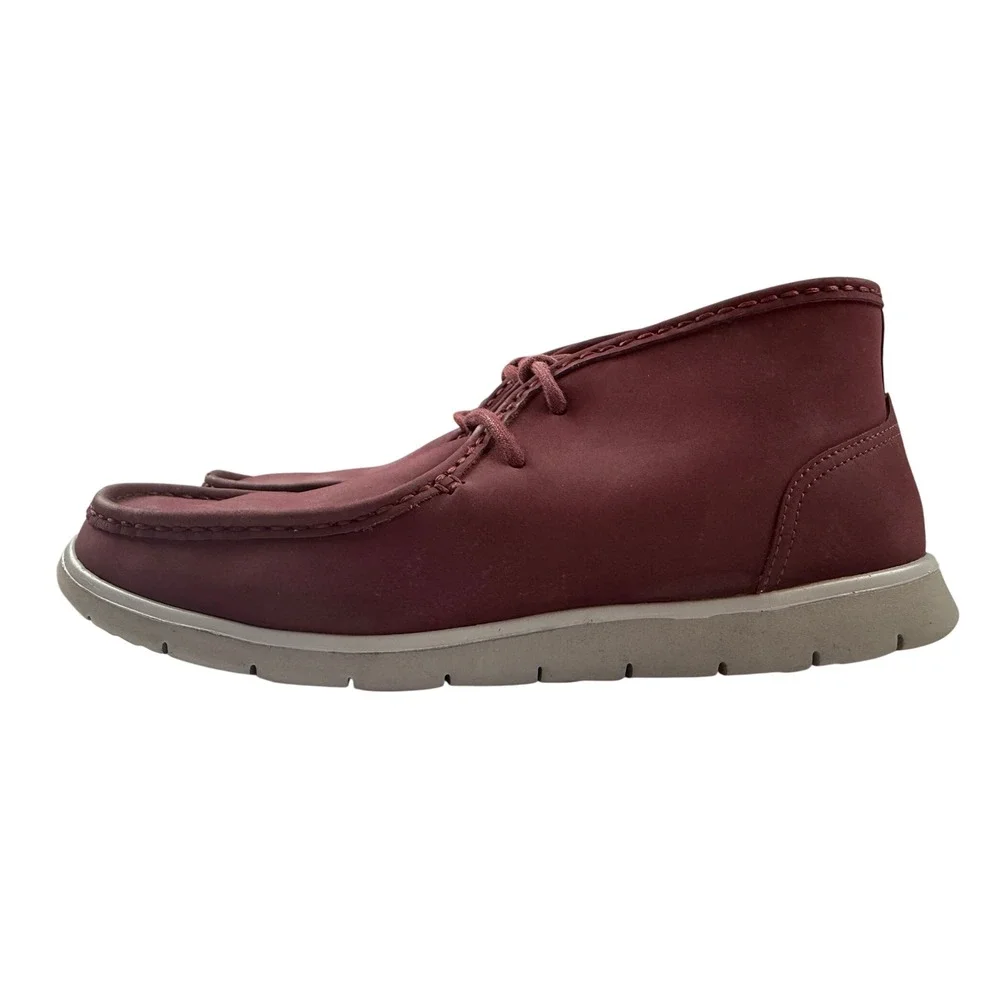 UGG Freamon Burgundy Nubuck Leather Chukka Desert Boots Mens 8